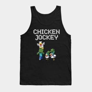 chicken jockey minecraft Tank Top